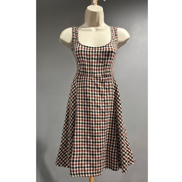 Harlow Plaid Fit & Flare Dress – Size Small - Picture 1 of 1